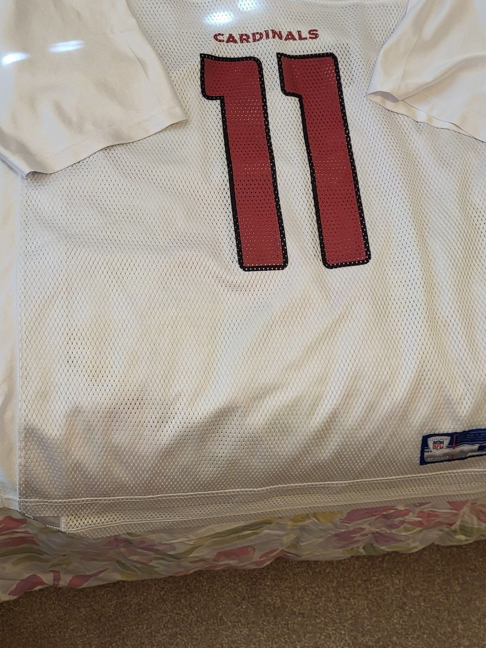 Cardinals Larry Fitzgerald Super Bowl White Jersey